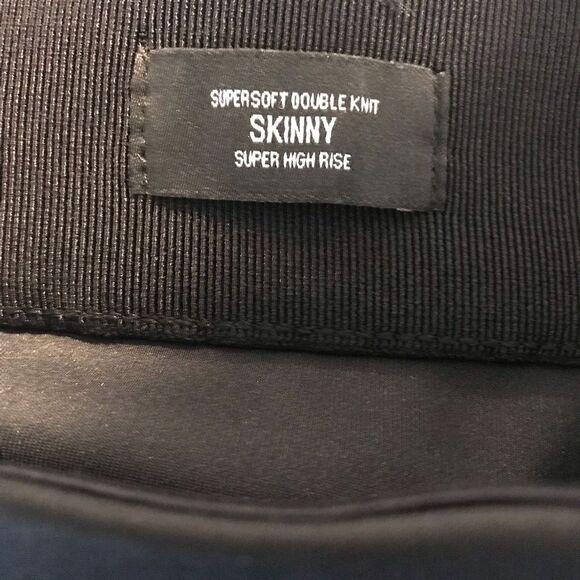 Express Super Soft Double Knit Skinny Pants Size XS Black Super High Rise NWT - Picture 8 of 12